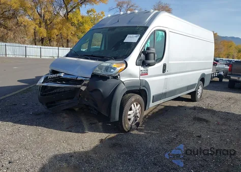 2020 Ram Promaster 3500 Cargo Van High Roof 159 Wb Ext из США, поврежденный, VIN 3C6URVJG4LE113243